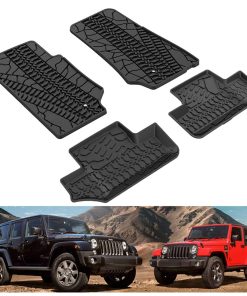 KIWI MASTER Tapetes para Piso Compatible con Jeep Wrangler