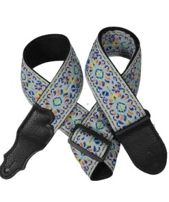 Correa de guitarra retro folk de 2" Franklin Strap (Azul