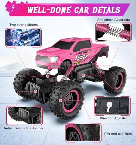 Coche de Control Remoto DOUBLE E para Niñas 1/12 Escala - Imagen 6