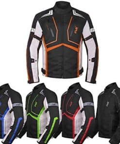 Chamarra de Moto HWK para Hombres y Mujeres -Naranja