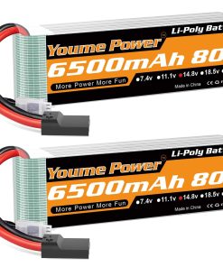 Batería Lipo Youme 4S 14.8V 6500mAh 80C con Tr Plug para
