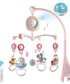 Móvil de Cuna Musical para Bebés con Proyector, Luces y