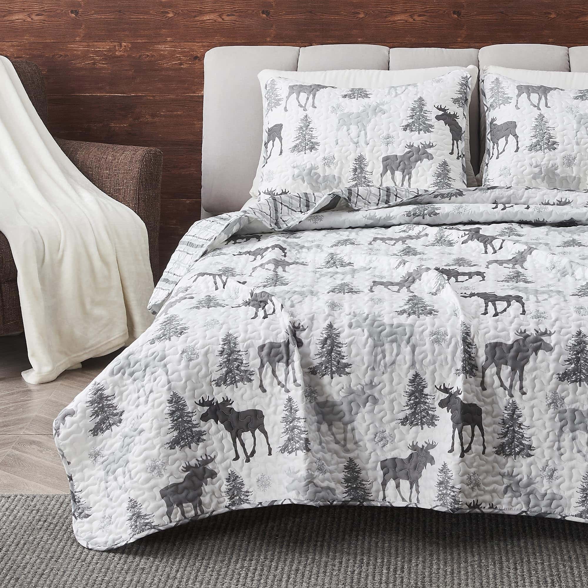 Colcha de Cama Lodge Tamaño Twin/Twin XL Set de Edredón