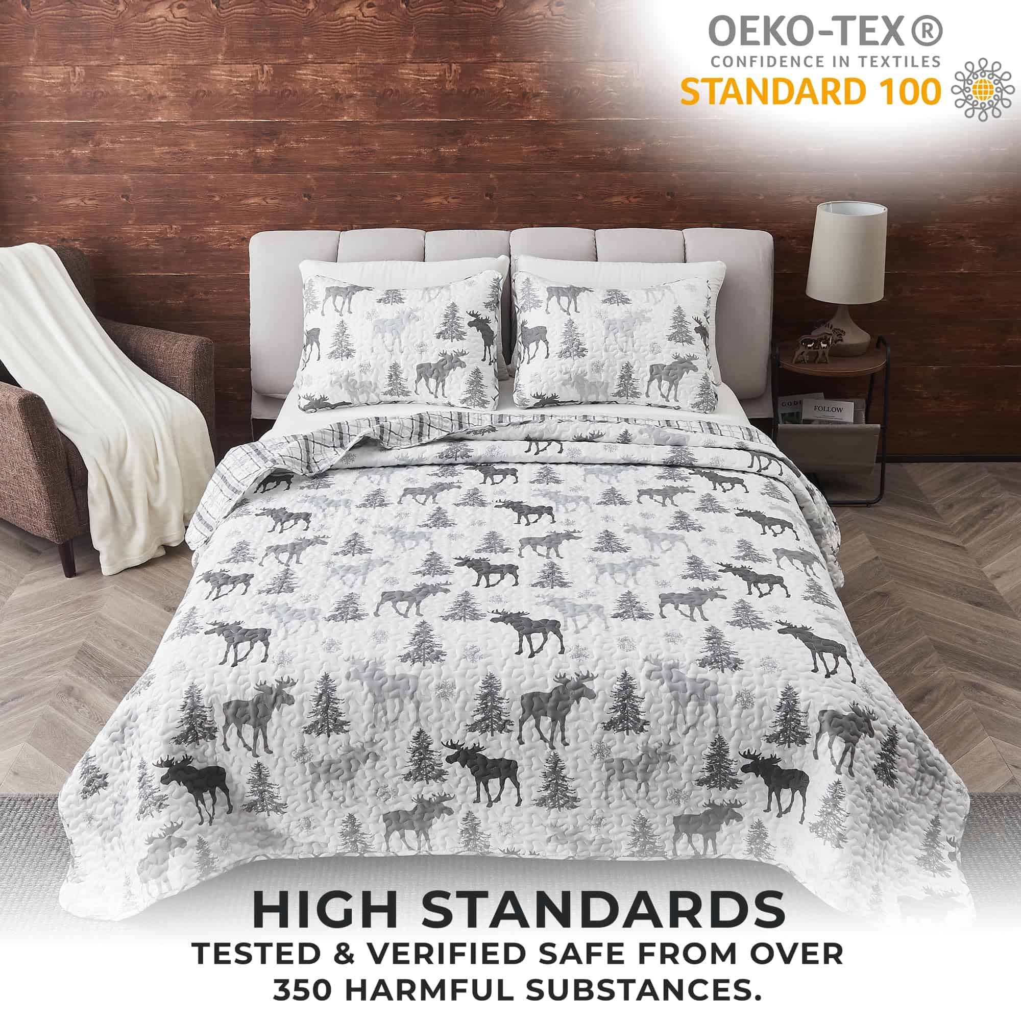 Colcha de Cama Lodge Tamaño Twin/Twin XL Set de Edredón - Imagen 6