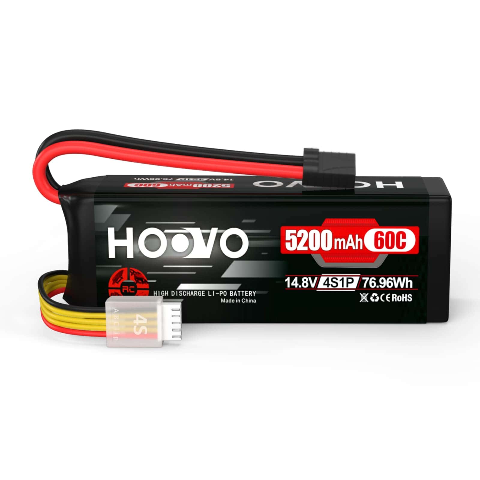 Batería de Lipo HOOVO 14.8V 5200mAh 60C 4S con Conector