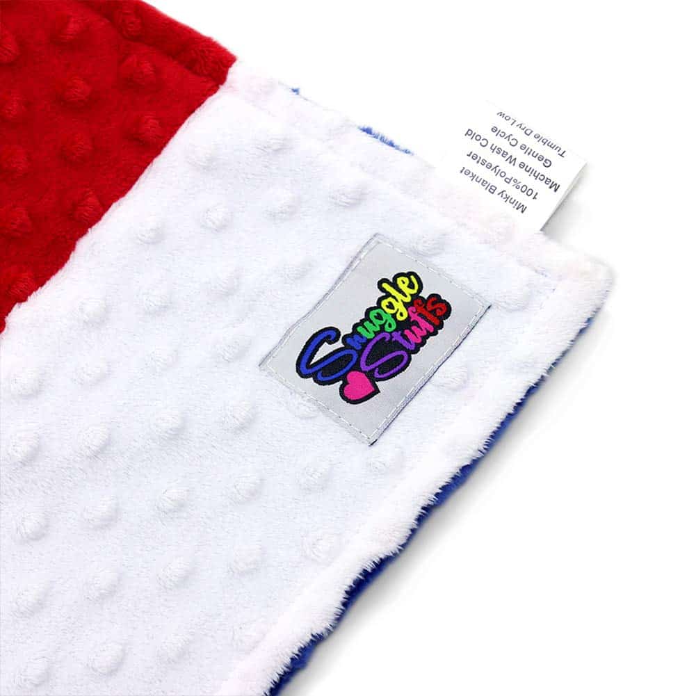 Manta de peluche de puntos Minky con bandera de EE. UU. 39" - Imagen 7