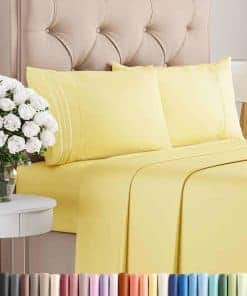 Juego de sábanas 4 piezas Twin - Cómodo, Transpirable y