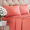 Juego de Sábanas Twin XL de 4 Piezas - Cómodas, -Coral