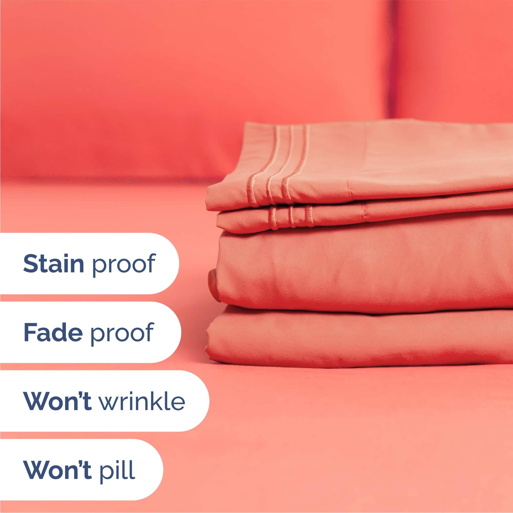 Juego de Sábanas de Tamaño Queen de 4 Piezas - Suave, - Imagen 6