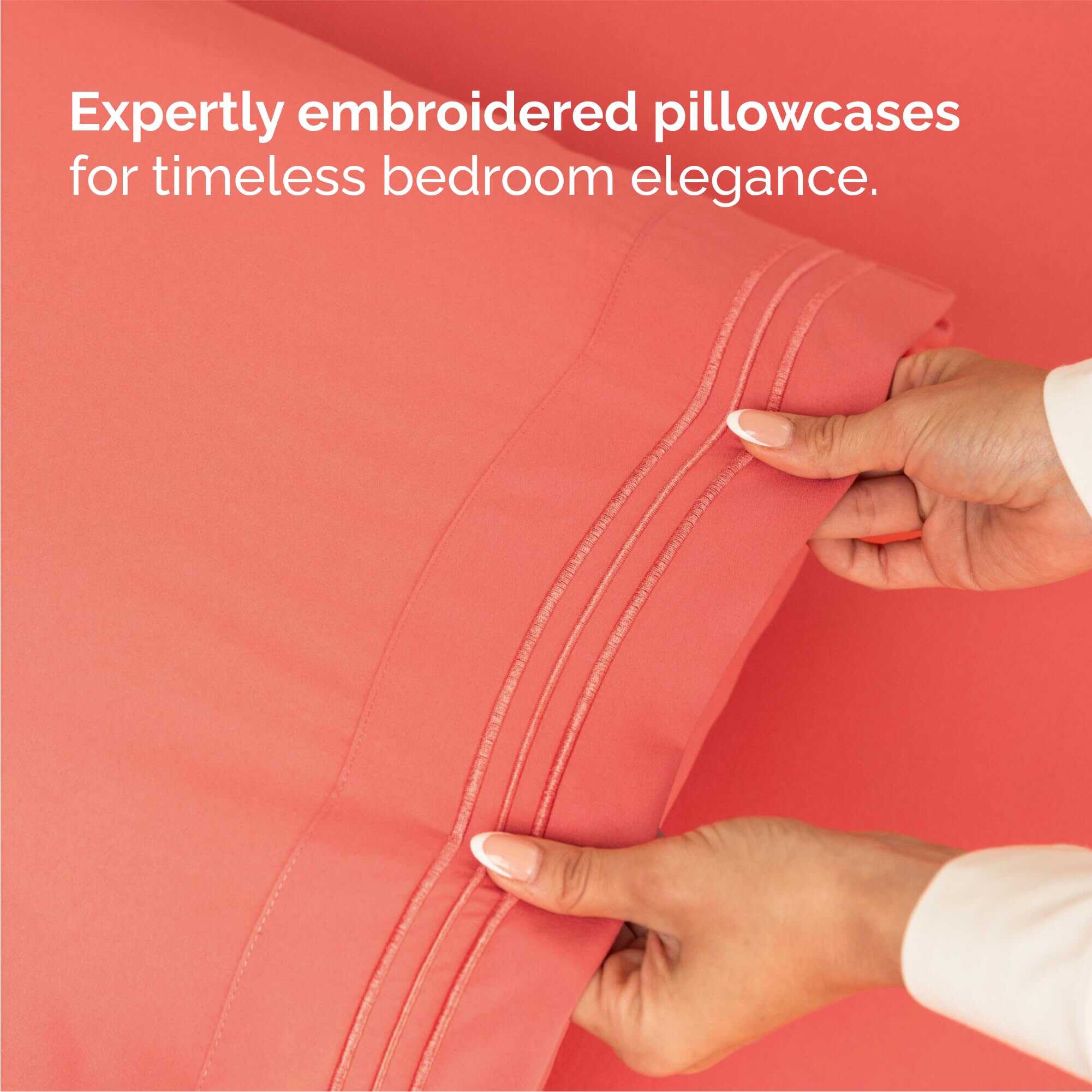 Juego de Sábanas de Tamaño Queen de 4 Piezas - Suave, - Imagen 7