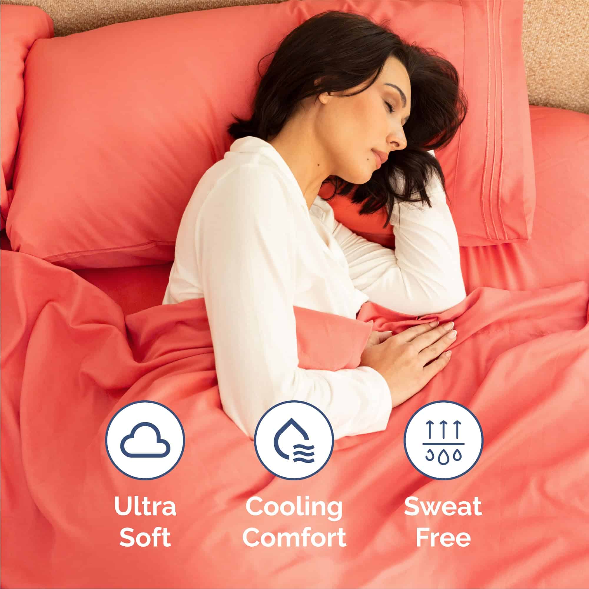 Juego de Sábanas de Tamaño Queen de 4 Piezas - Suave, - Imagen 5