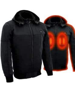 Chaqueta de motocicleta estilo racing 'Heated' de neopreno