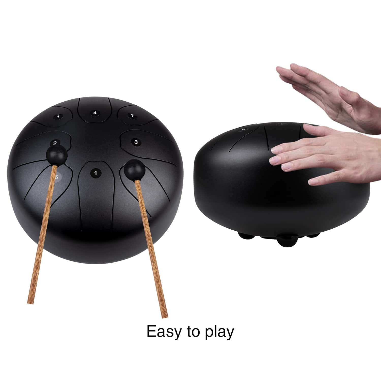 Steel Tongue Drum Flatsons en Do Clave 8 Notas 5.5 Pulgadas - Imagen 4