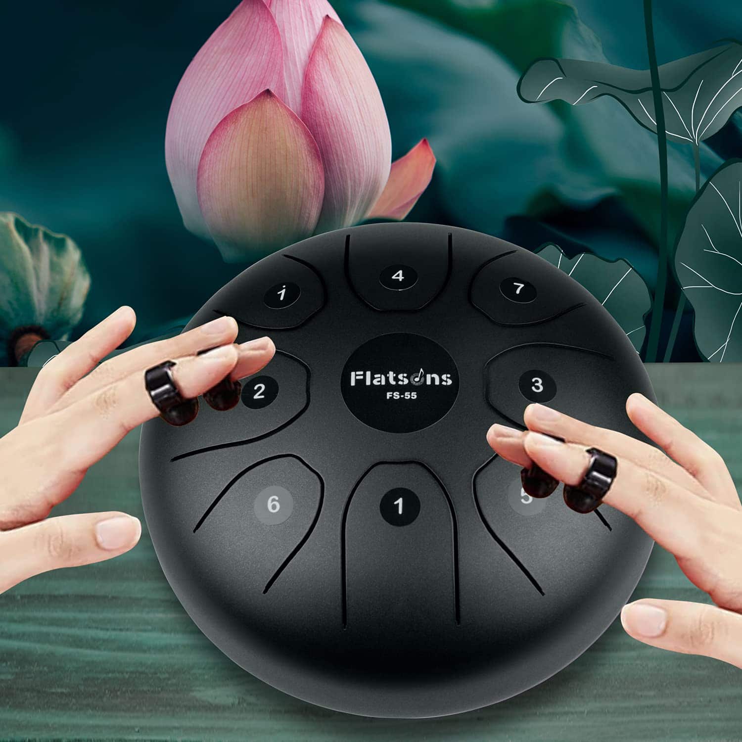 Steel Tongue Drum Flatsons en Do Clave 8 Notas 5.5 Pulgadas - Imagen 6