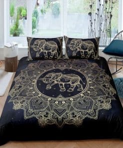 Juego de Funda de Edredón Feelyou Style Elephant Mandala