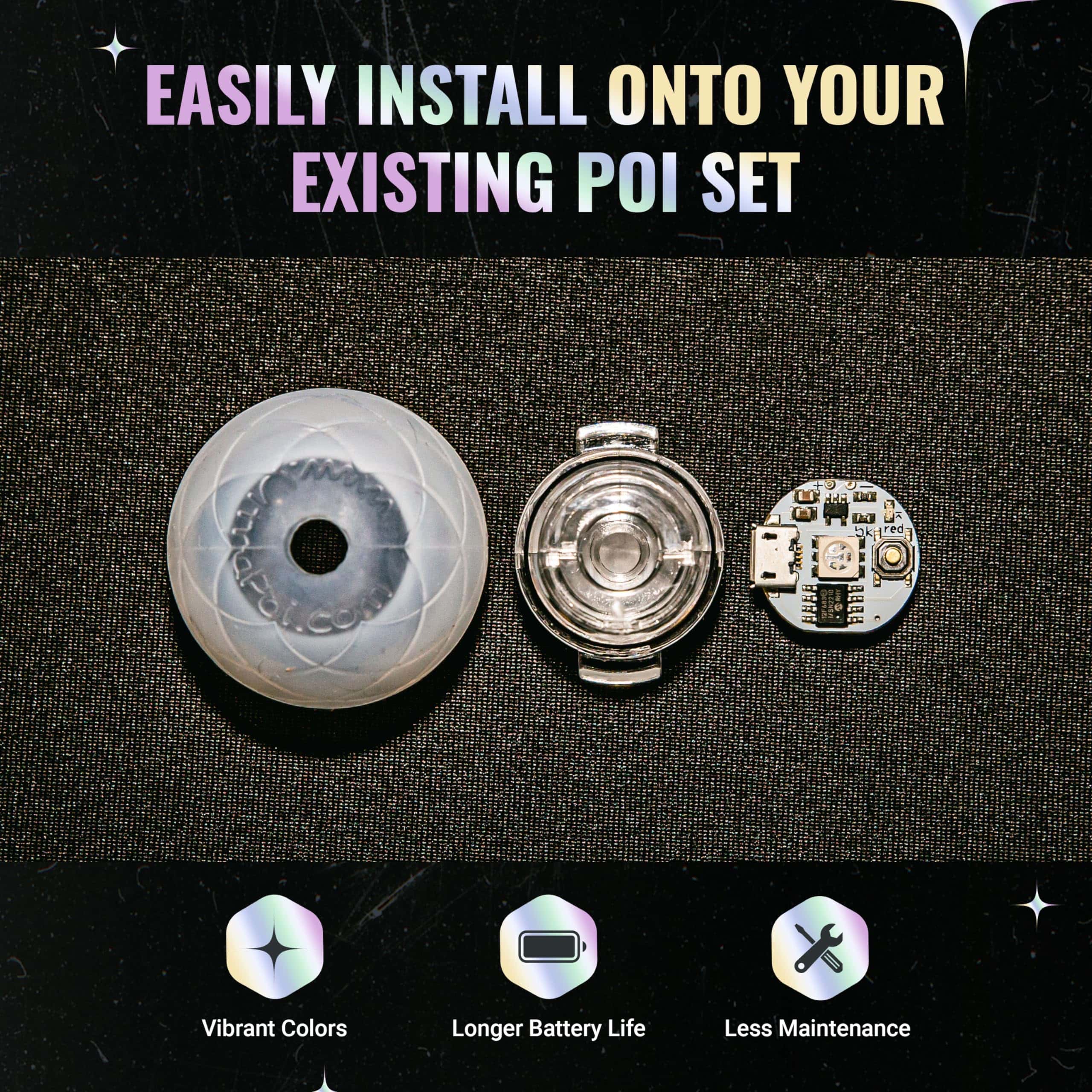 Juego de mandos UltraKnob Pro para poi de UltraPoi (Par - Imagen 5