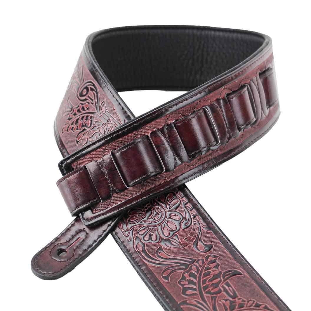 Correa de guitarra acolchada hecha a mano -y de bajo - Imagen 4