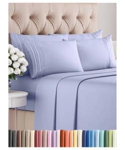 Juego de Sábanas Queen de 6 Piezas - Cómodo, -Lavanda