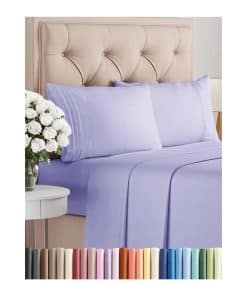 Juego de Sábanas Cal King Size de 4 Piezas - Suaves,
