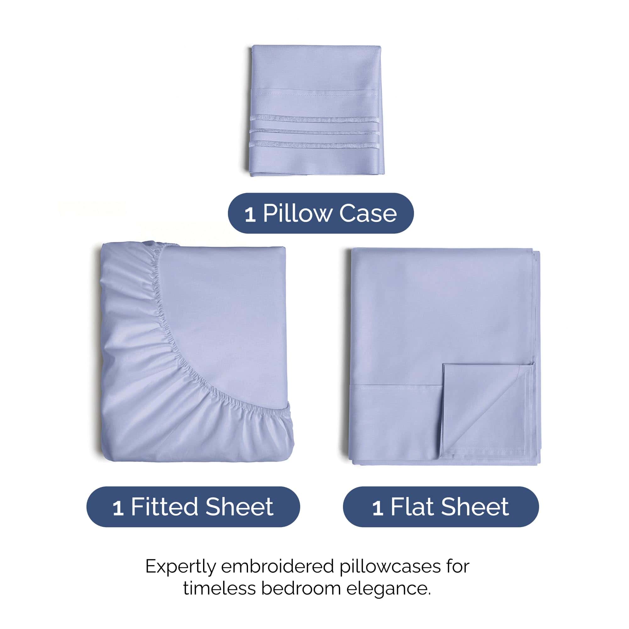 Juego de sábanas tamaño Twin XL de 3 piezas - Suaves y - Imagen 3