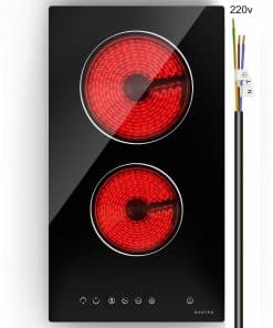 Placa eléctrica de cocina de 2 quemadores Noxton de 12