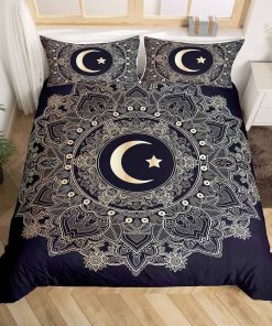 Juego de Funda nórdica Bohemio Mandala Feelyou Queen, Juego