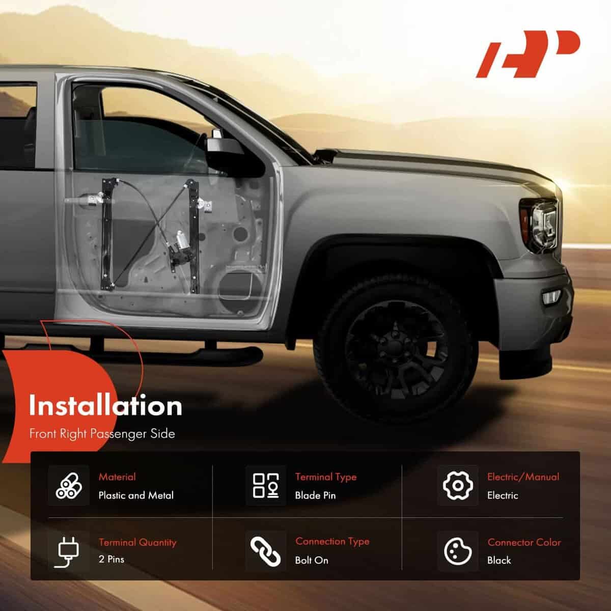 Ensamblaje de Regulador de Ventana y Motor A-Premium de - Imagen 4