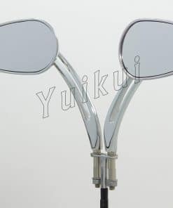 Espejos Universales de Lágrima con Calavera Cromada para