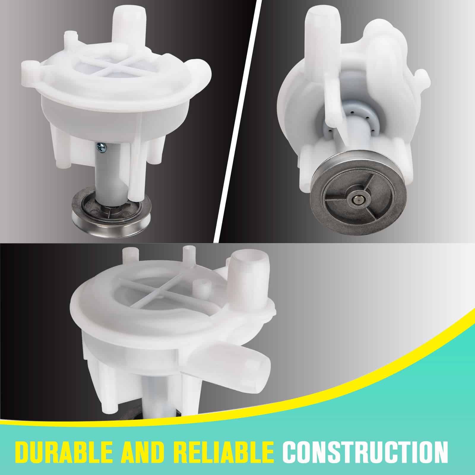 Bomba de desagüe para lavadora WP6-2022030 Reemplaza 202203 - Imagen 7