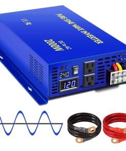 Inversor de corriente de onda sinusoidal pura de 2000