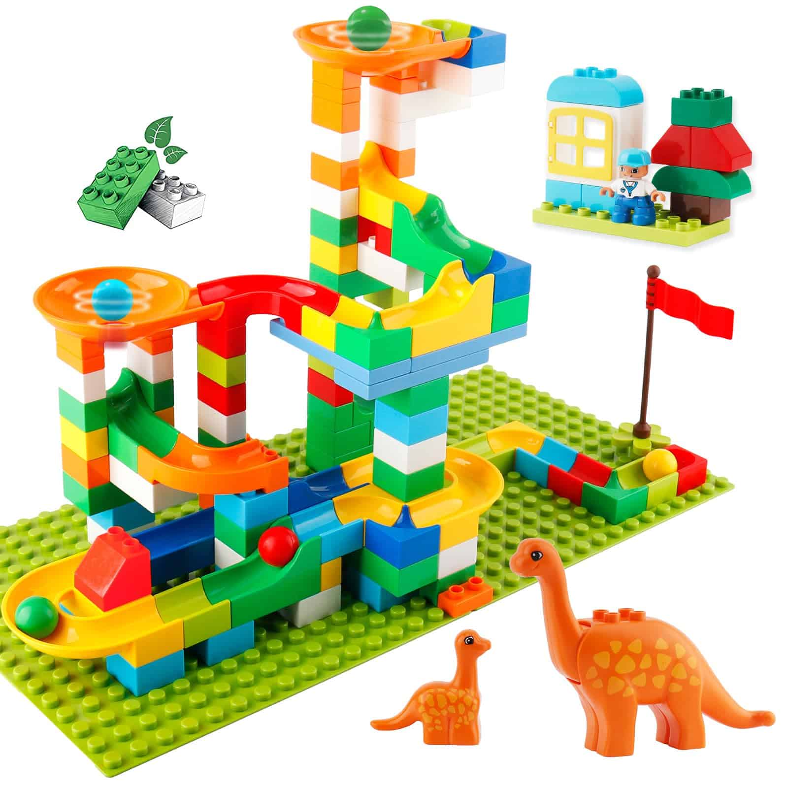Bloques de Construcción de Mármol, 145 PCS Juego de