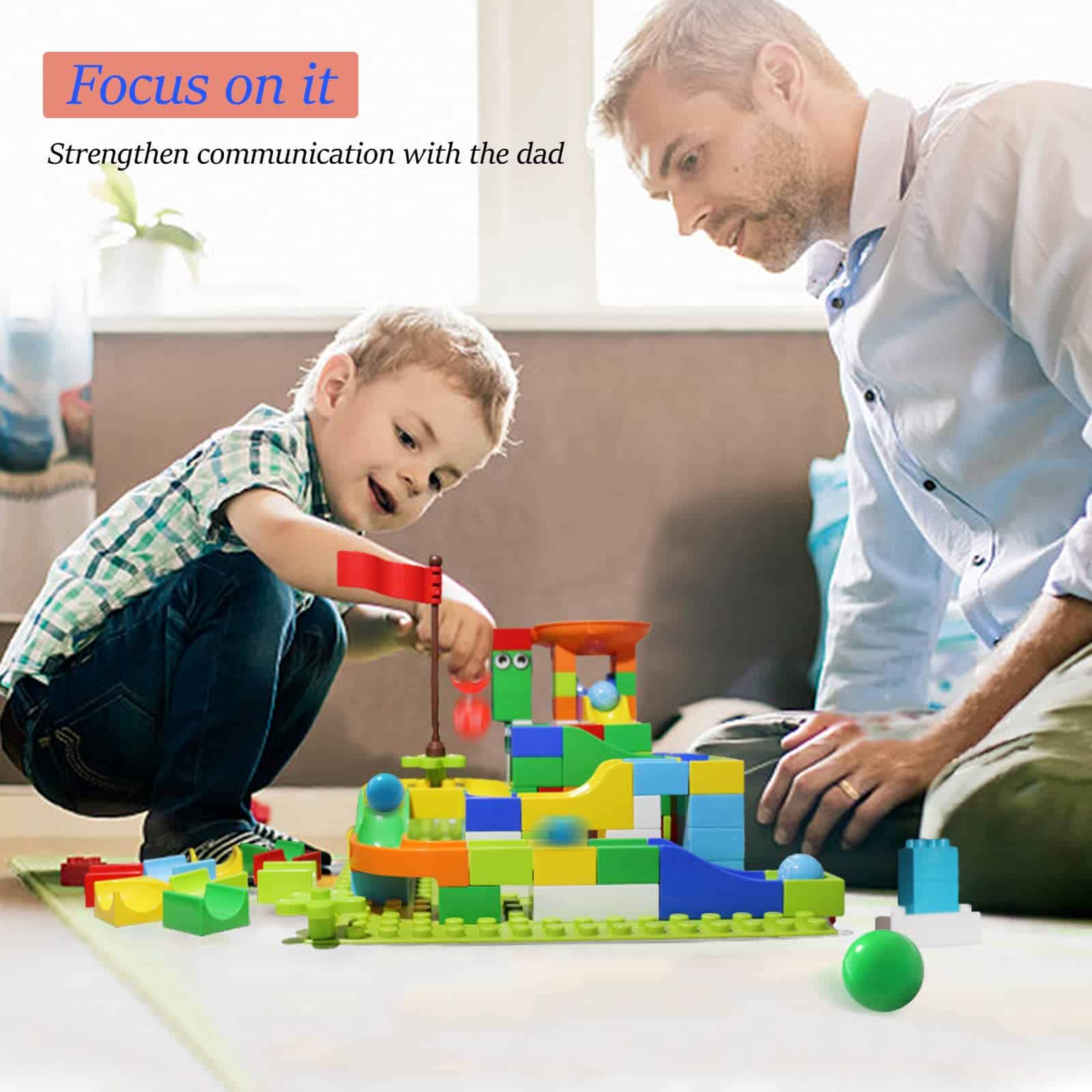 Bloques de Construcción de Mármol, 145 PCS Juego de - Imagen 4