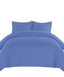 Juego de Funda Nórdica Royal Hotel Solid Periwinkle de 3