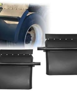 Juego de Guardabarros de Poli Negro para Semi Camión Set