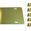 10x Oro - Placa de matrícula de aluminio anodizado de