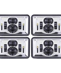 Conjunto de Luces LED Rectangulares de 4x6 Pulgadas