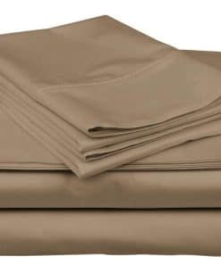 Juego de sábanas ARlinen de 4 piezas - Sábanas -Taupe Solid
