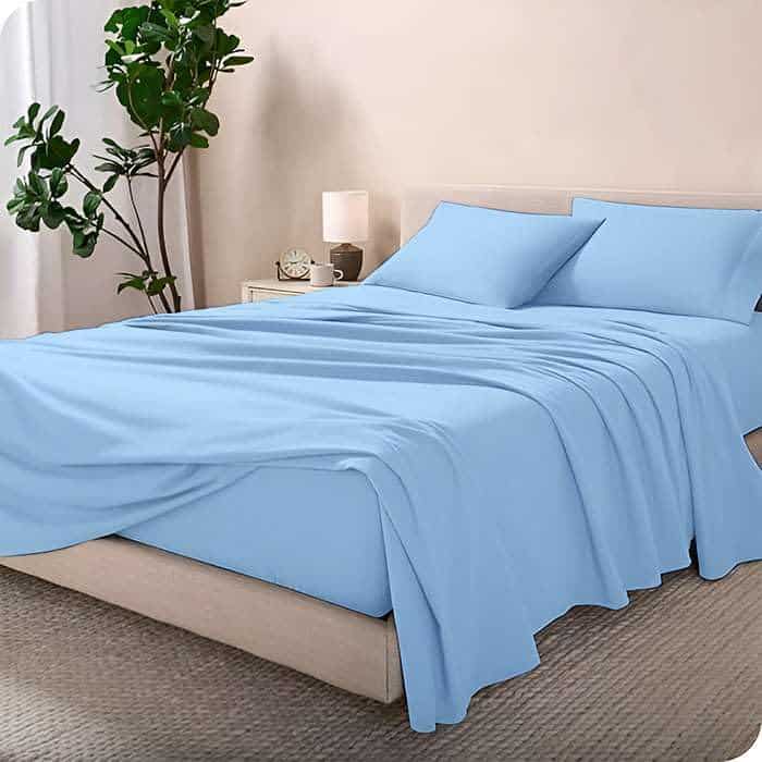 Juego de sábanas Twin XL de 4 piezas - Sábanas 100% algodón