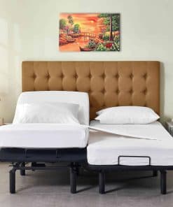 Juego de sábanas divididas ARlinen de 5 -Blanco Sólido