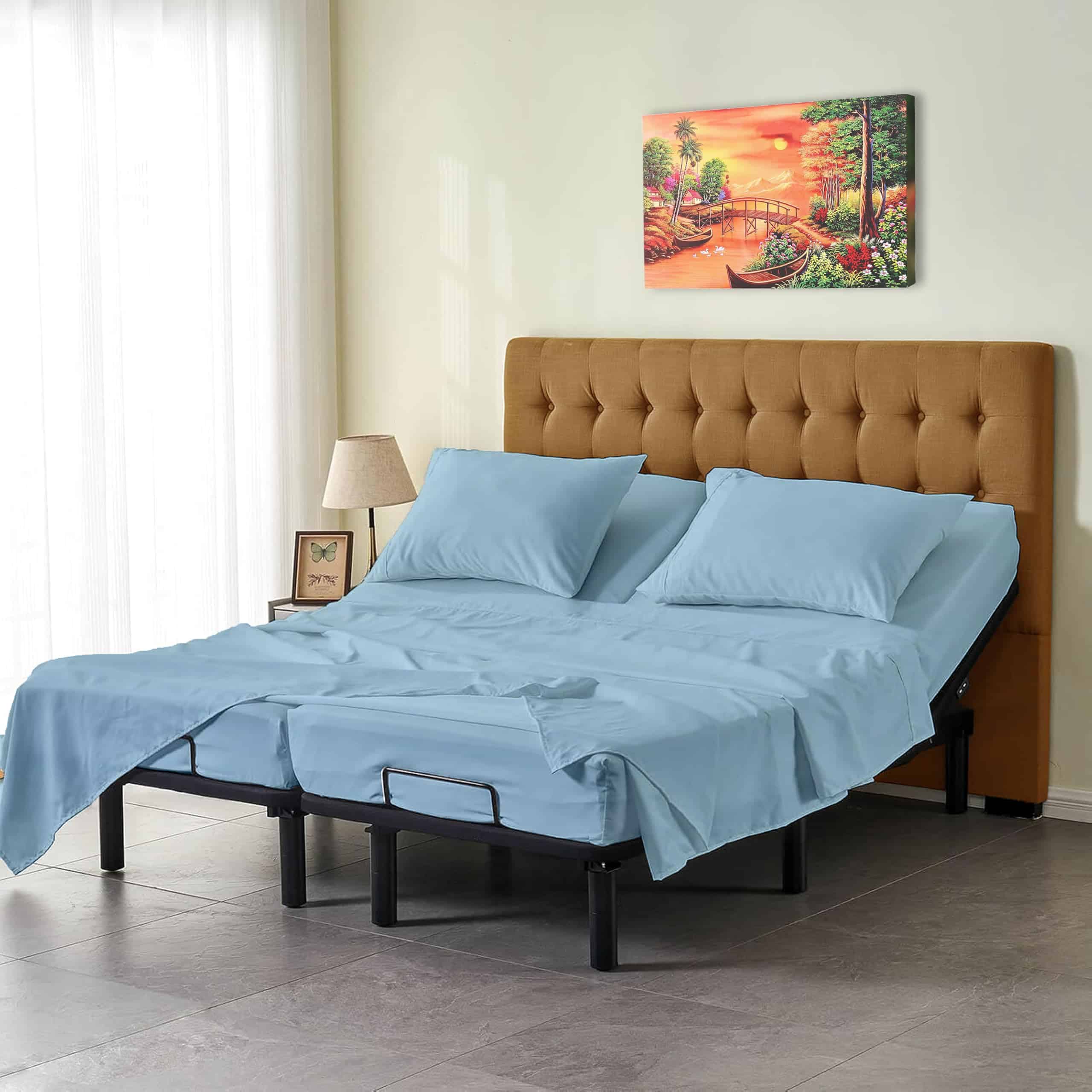 Juego de sábanas divididas ARlinen de 5 -Azul claro - Imagen 3