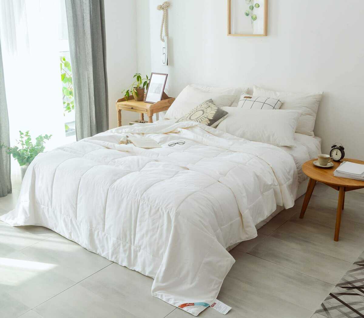 Edredón de Seda Relleno 100% Puro | Lavable a Máquina |