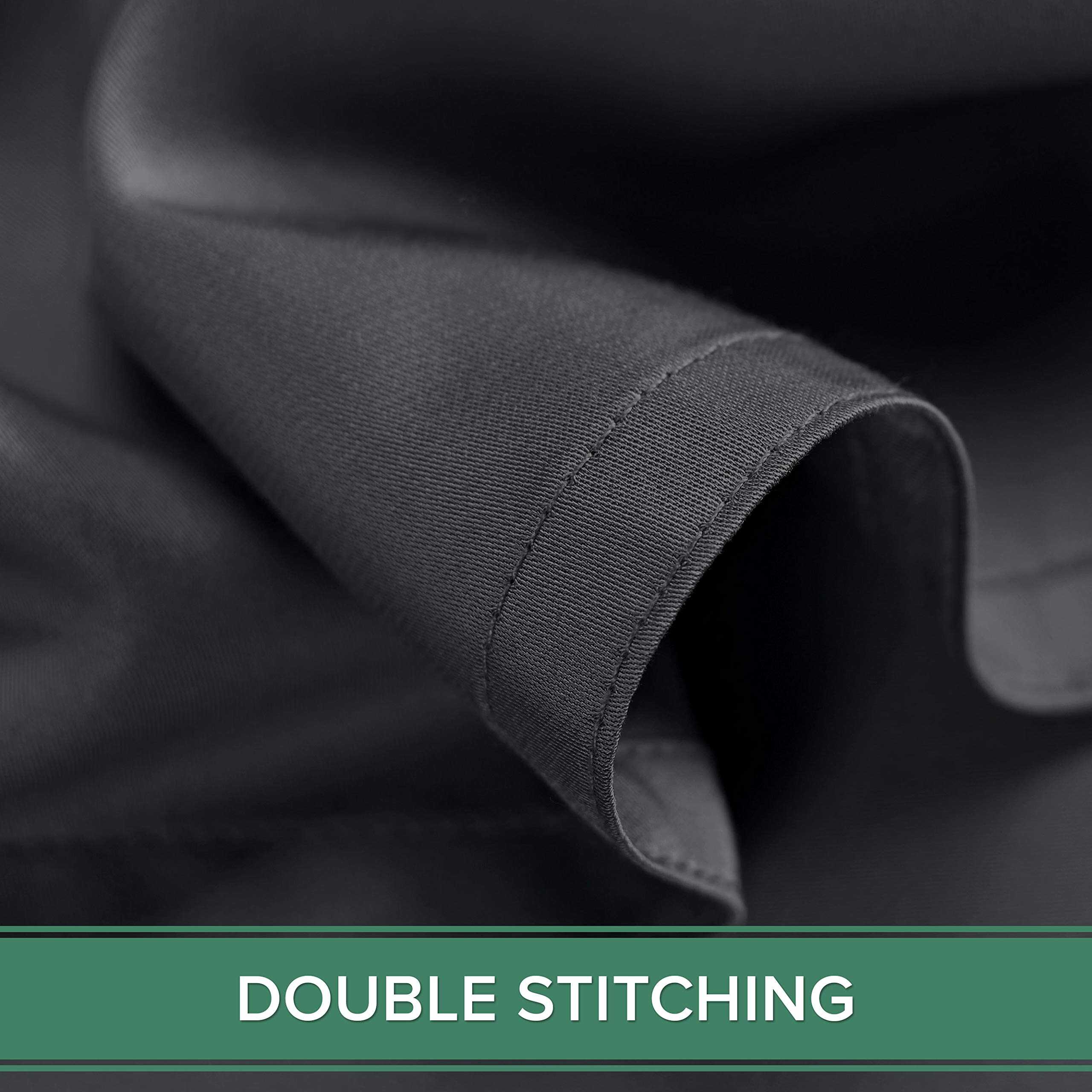 Juego de sábanas completas de bambú puro, -Carbón - Imagen 9