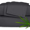 Juego de sábanas completas de bambú puro, -Carbón