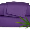 Juego de sábanas Queen de Pure Bamboo, Genuino -Morado