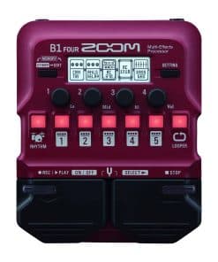 Pedal multi-efectos para bajo Zoom B1 FOUR, con más de 60