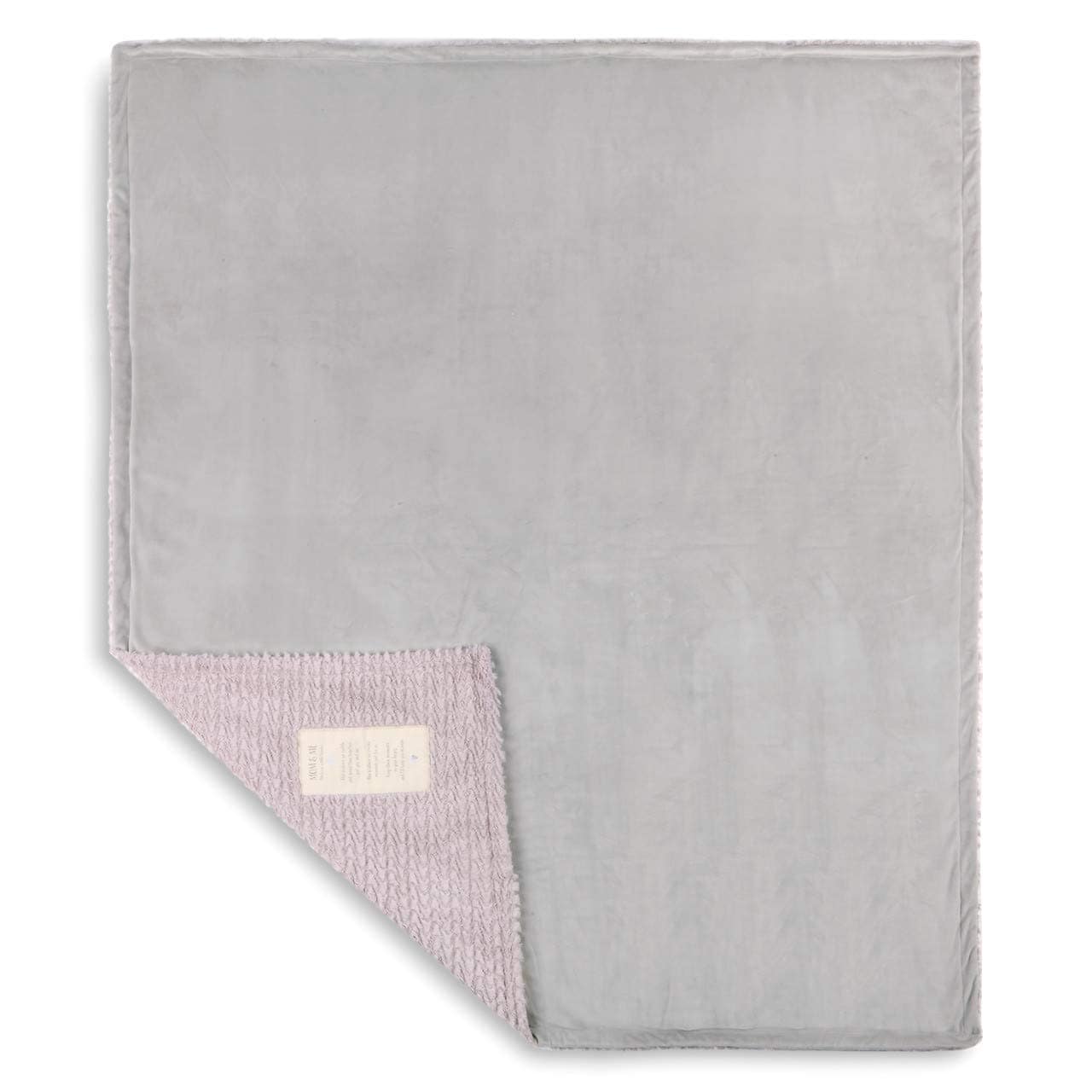 Manta de abrazo Mom and Me suave en lavanda 60 x 50 de tela - Imagen 4