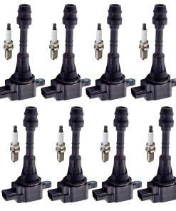 Juego de 8 Bujías de Platino y 8 Paquetes de Bobinas de