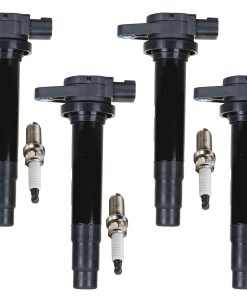 ENA Juego de 4 Bujías de Platino y 4 Bobinas de Encendido