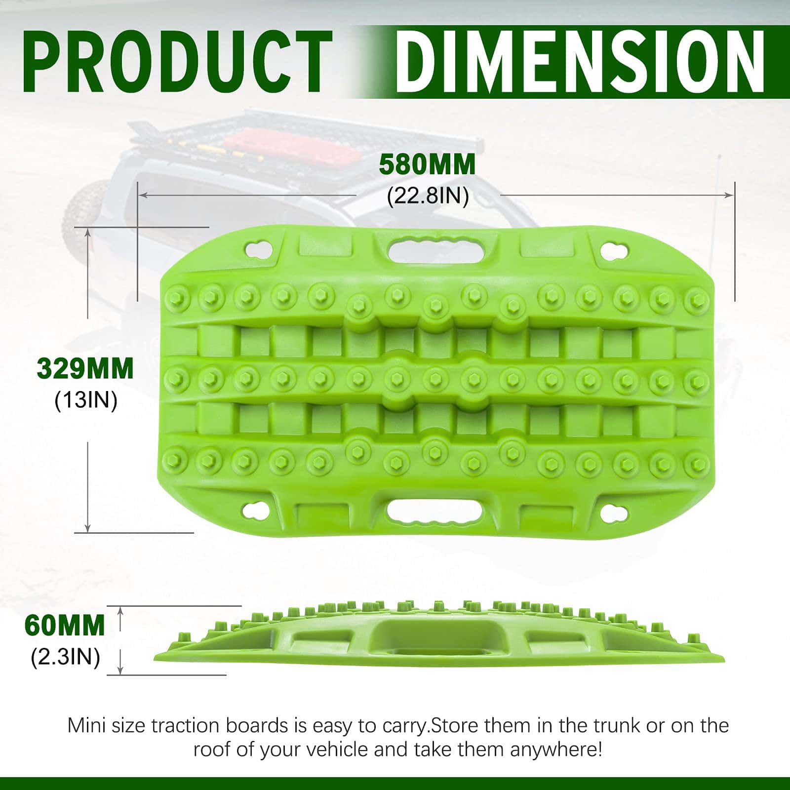 Tablas de tracción todoterreno BUNKER INDUST, 2 piezas de - Imagen 3