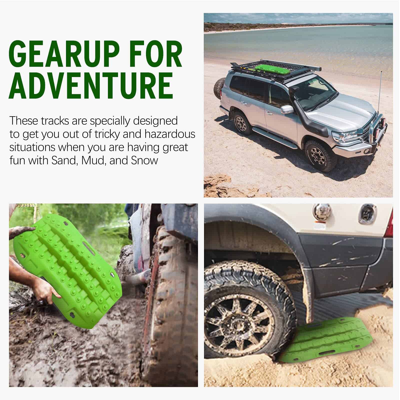 Tablas de tracción todoterreno BUNKER INDUST, 2 piezas de - Imagen 8